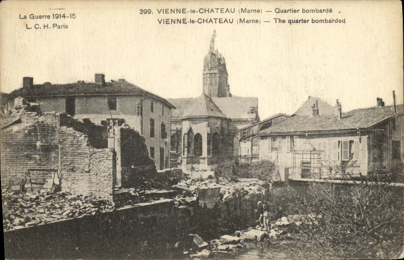 CPA Vienne le Chateau Quartier Bombarde