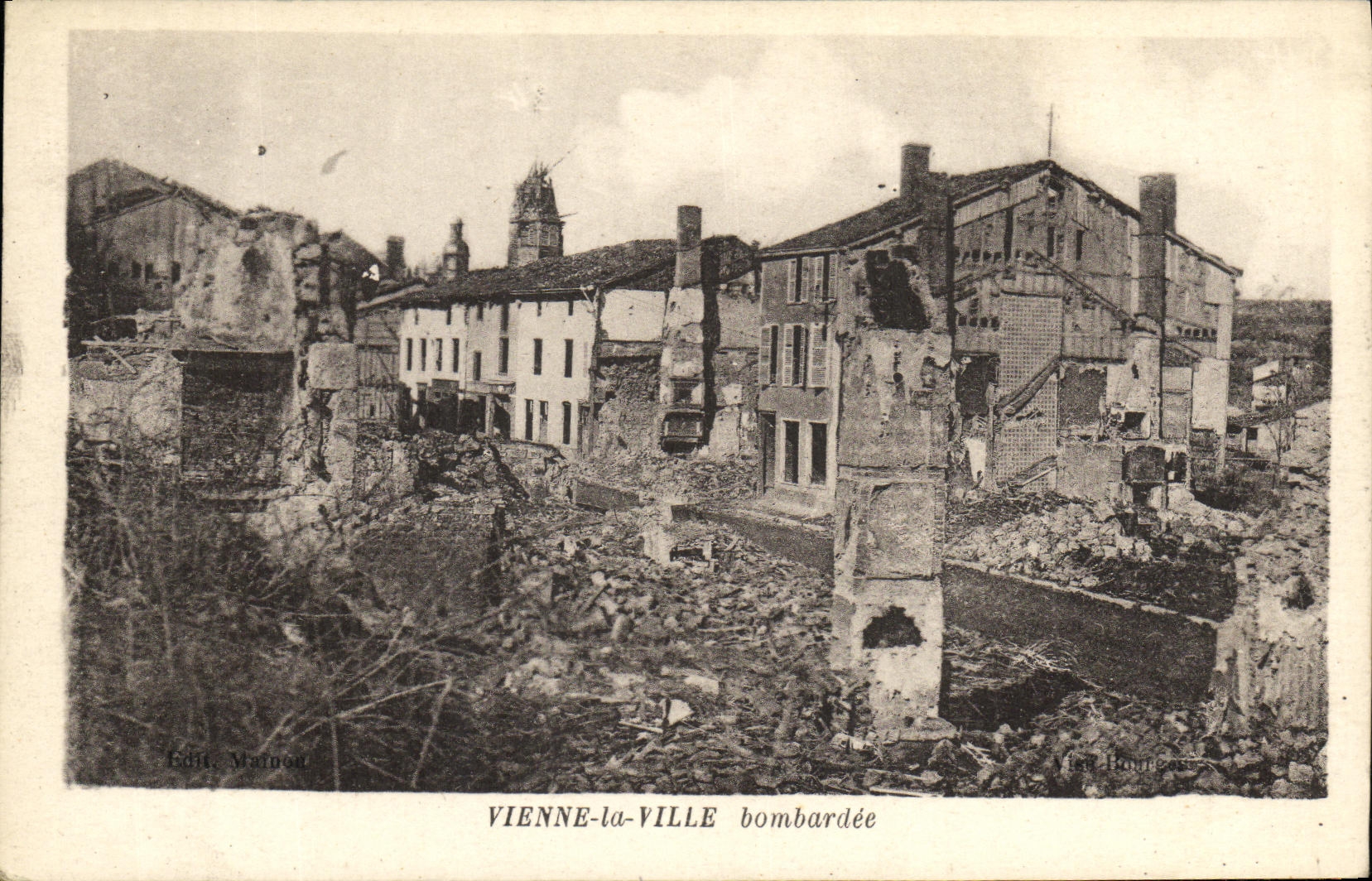 Vienne-la-Ville bombardée — Éditeur Mairdon, série inconnue
