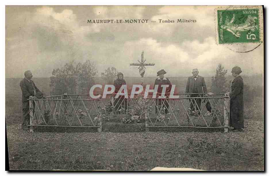Maurupt-le-Montoy — Tombes Militaires — éditeur Le Dufy, n°57