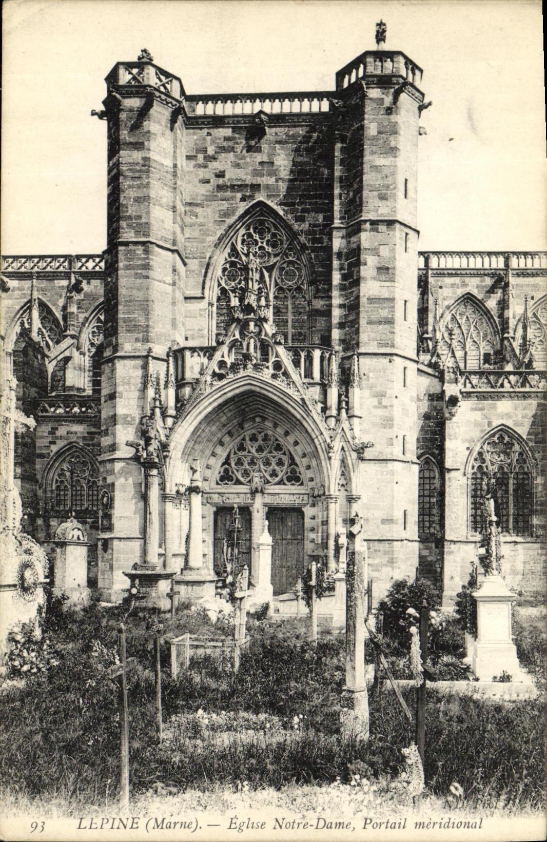 CPA Lepine Eglise Notre Dame Portail meridional 