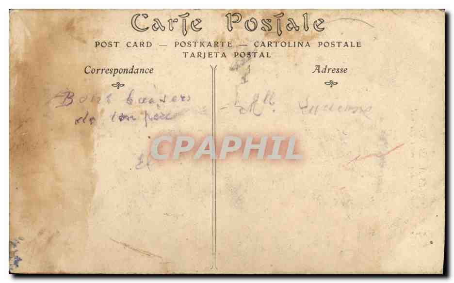 CPA Bagnoles De L Orne Le Rocher de L Etablissement thermal — Rückseite