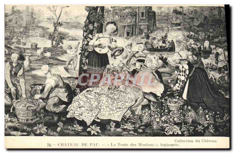 Château de Pau — La Tonte des Moutons, tapisserie — Collection du Château