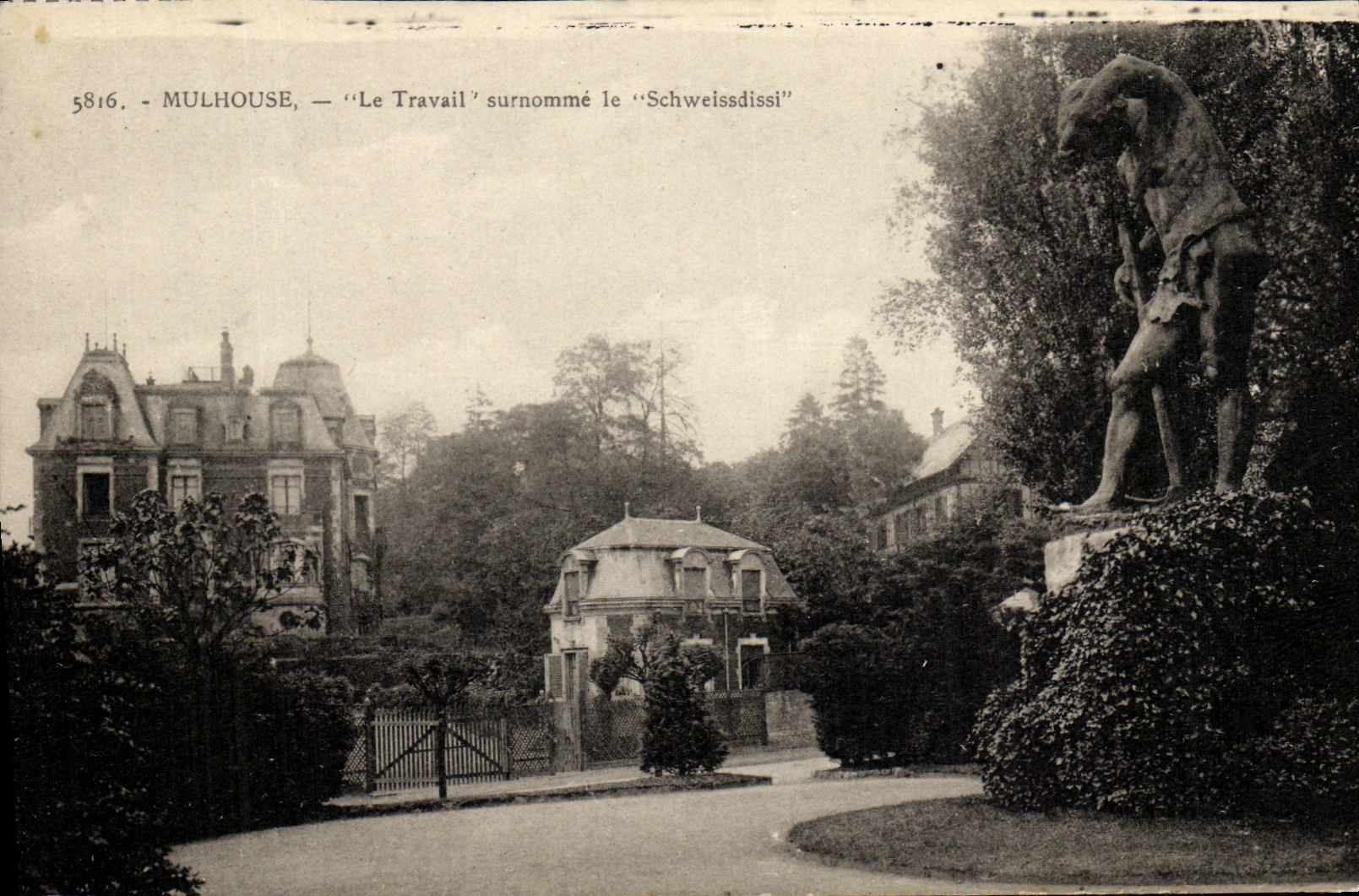 Mulhouse — 'Le Travail' surnommé le 'Schweissdissi' — éditeur CPAPHIL, n° 5816