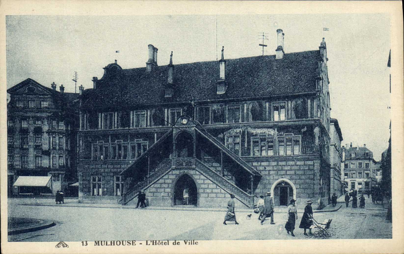 CPA Mulhouse L Hotel de Ville