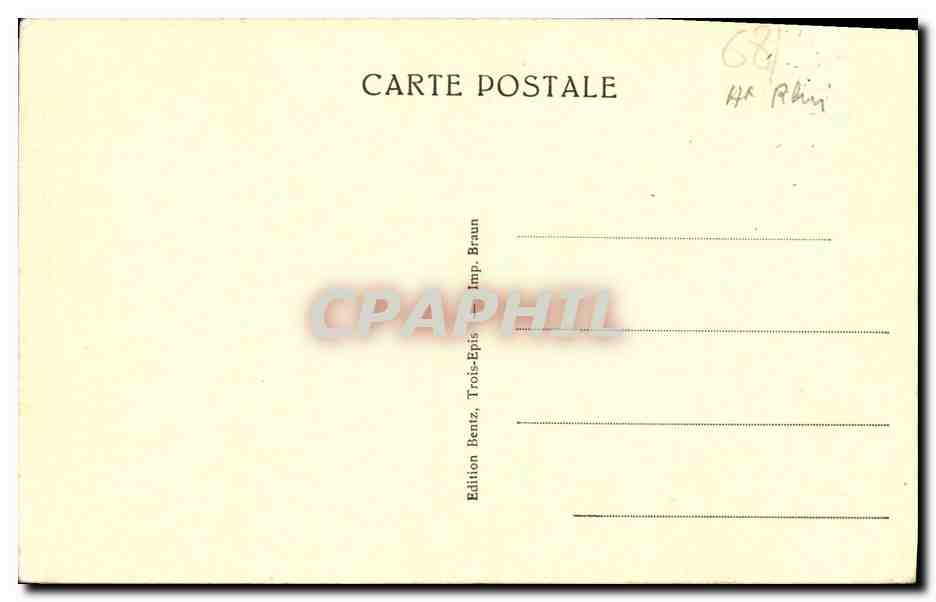 CPA Trois Epis Le Christ Au Sommet Du Galz — Rückseite