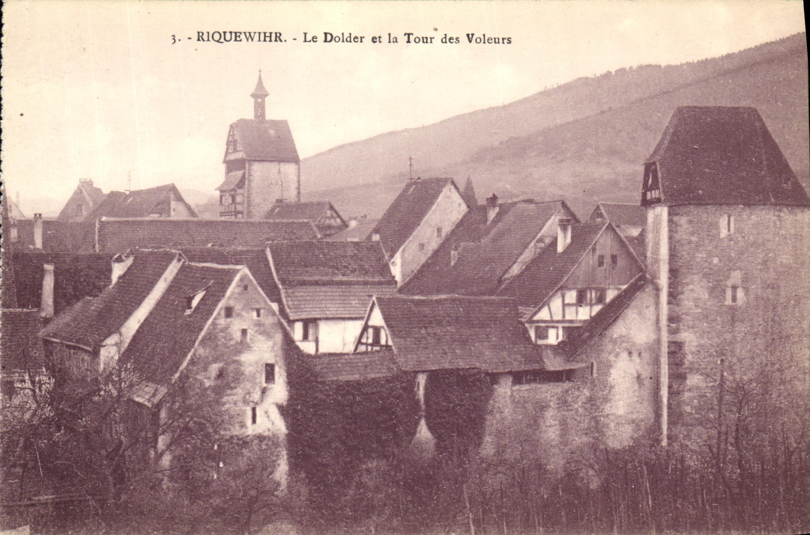 Riquewihr - Le Dolder et la Tour des Voleurs — Éditeur C. Berberet, Strasbourg, n°3