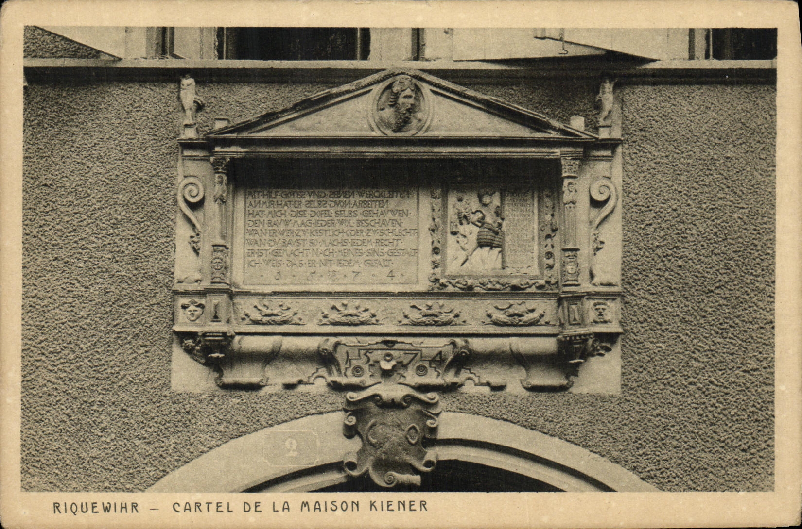 Riquewihr — Cartel der Kiener-Haus — Verlag Braun & Cie, Dornach