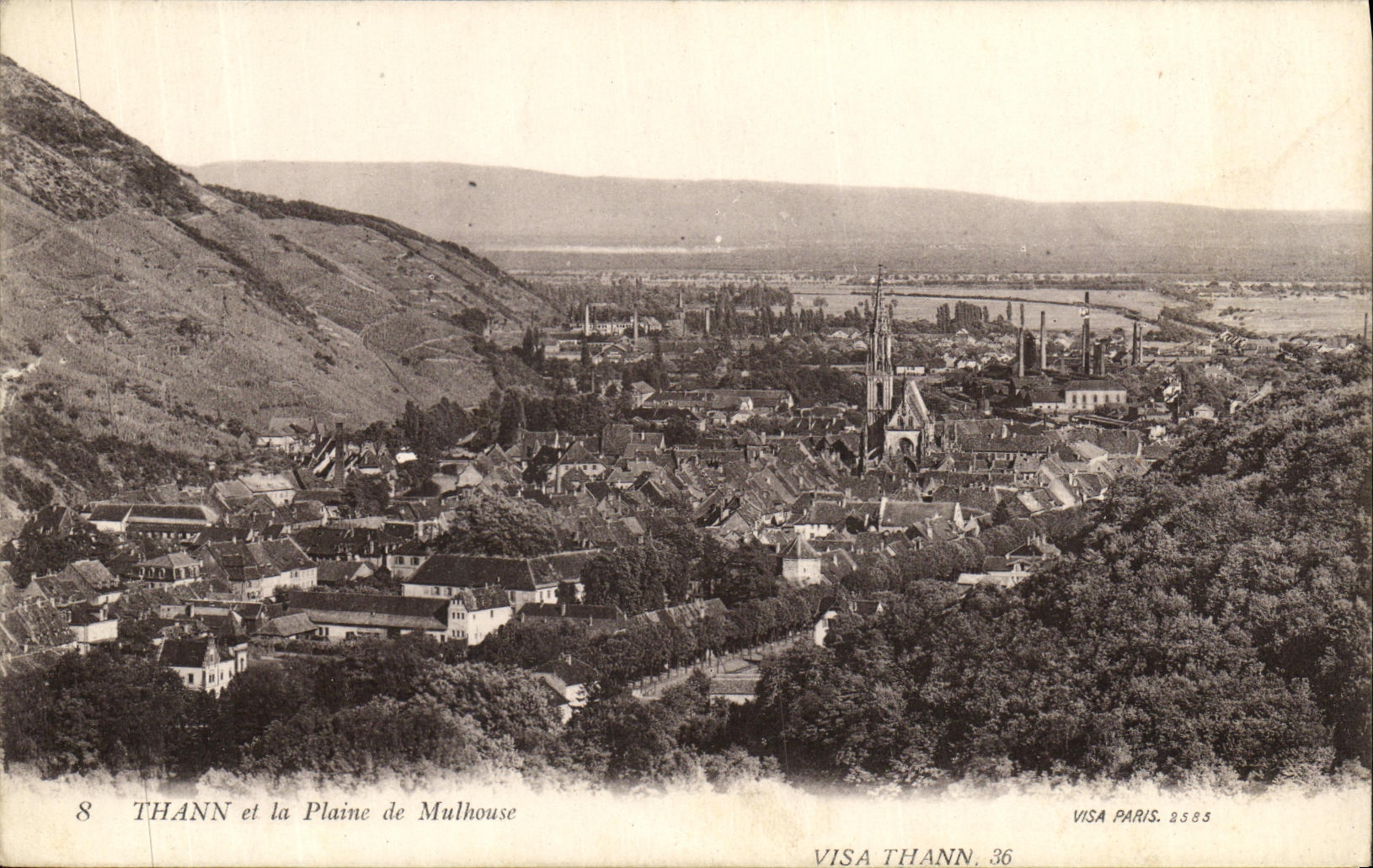 CPA Thann et le Plaine de Mulhouse