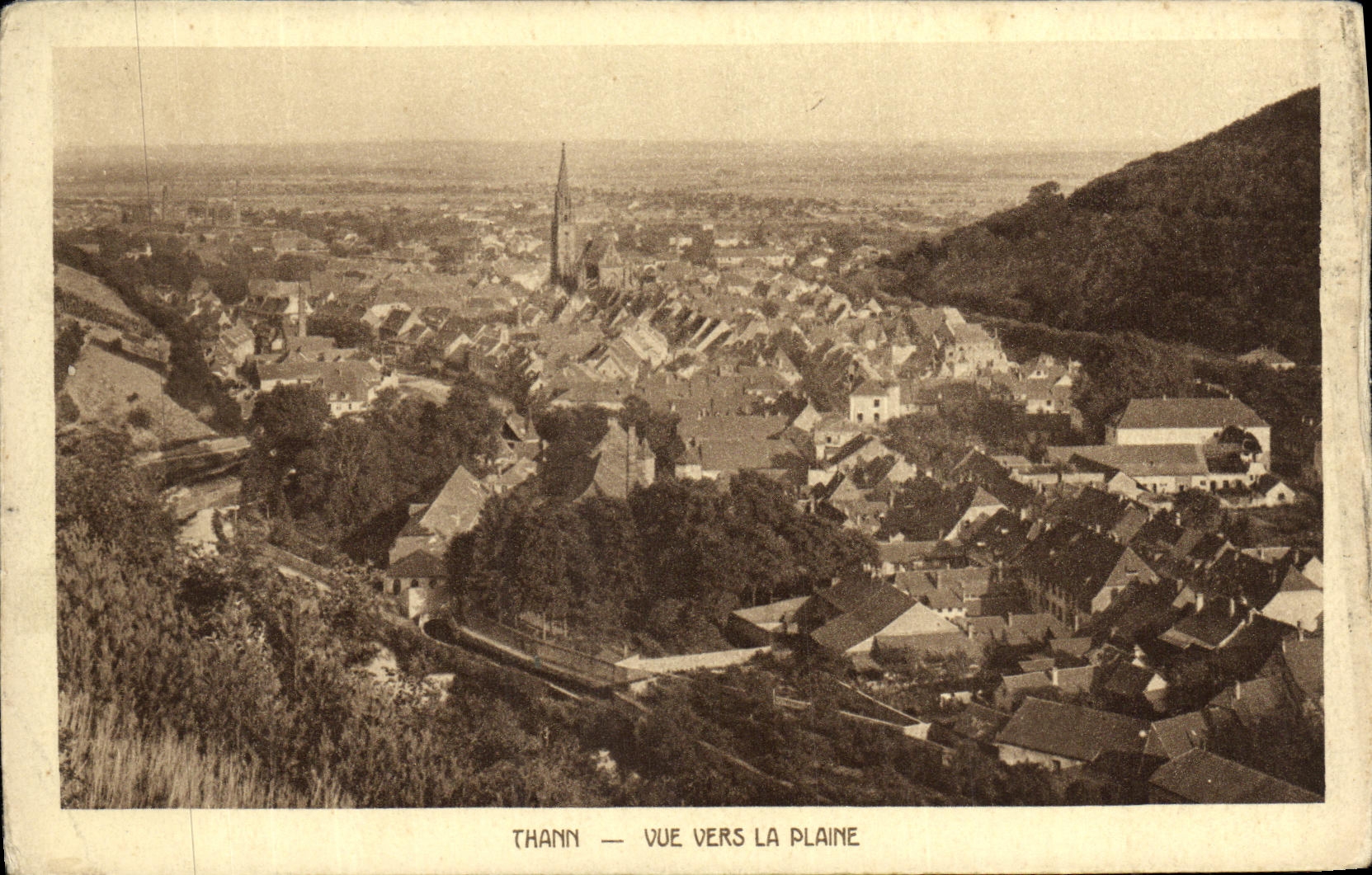 Thann — Vue vers la Plaine — Braun & Cie, Dornach