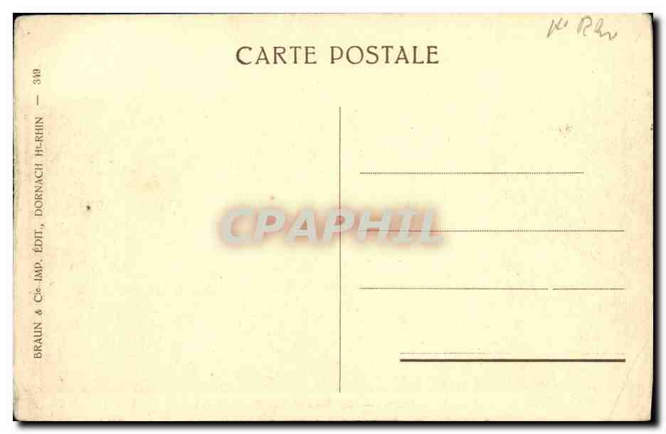 Thann — Vue vers la Plaine — Braun & Cie, Dornach — Verso