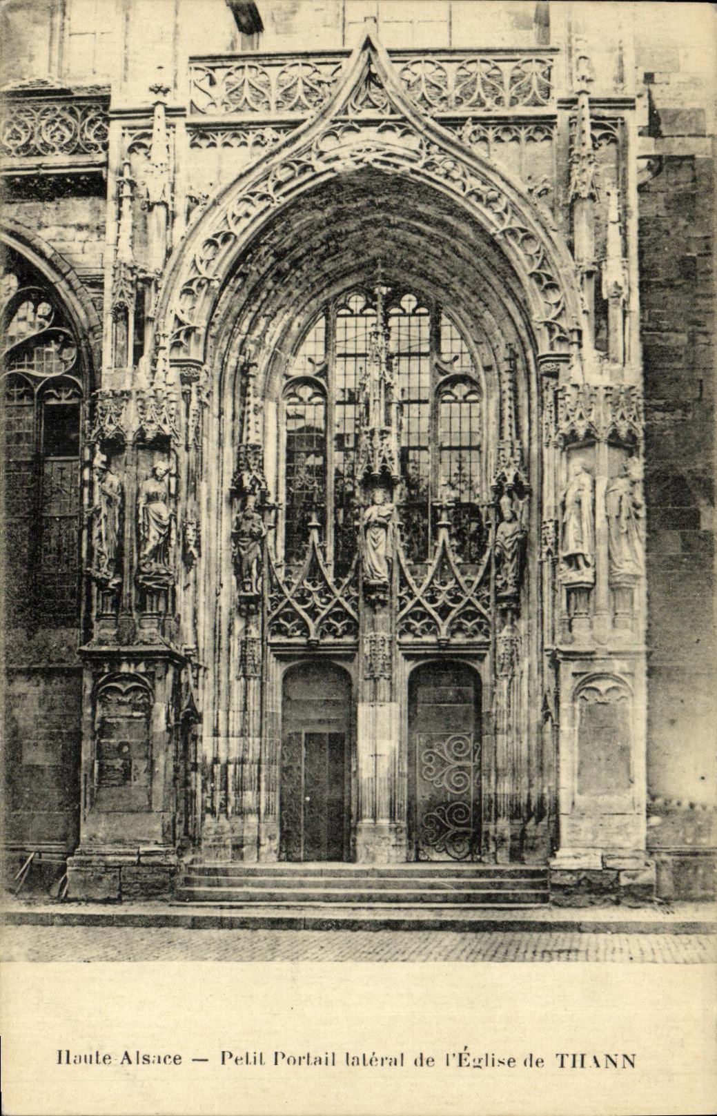 CPA Thann Pelit Portail Lateral de L Eglise 