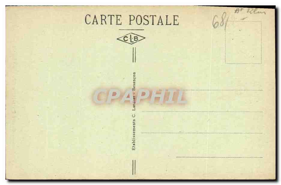 CPA Thann Grand Portail de Eglise Saint Thiebaut — Rückseite