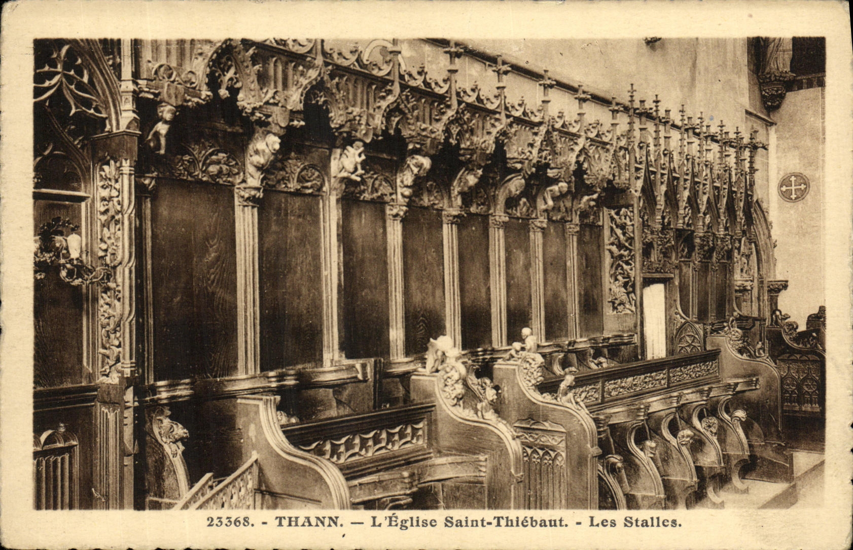 CPA Thann L Eglise Saint Thiebaut Les Stalles