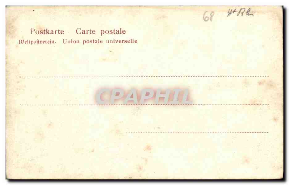 CPA Colmar Vue prise du rempart St Pierre  — Rückseite