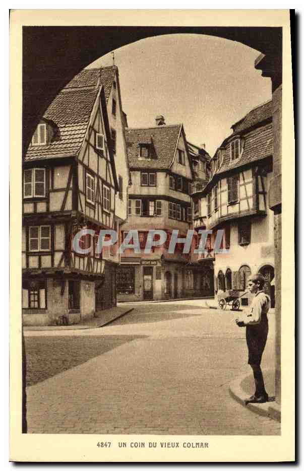 CPA Colmar un Coin Du Vieux Colmar Enfant