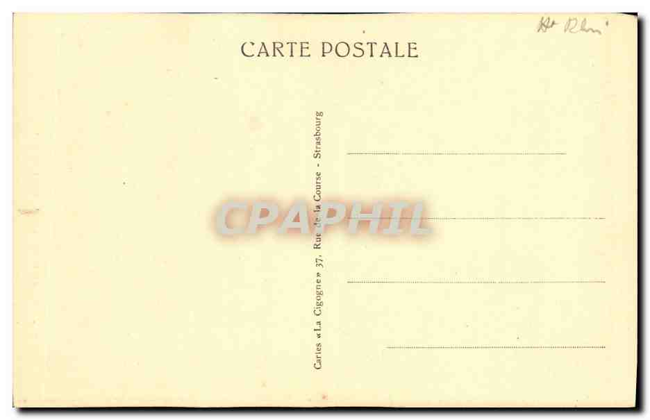 CPA Colmar un Coin Du Vieux Colmar Enfant — Rückseite