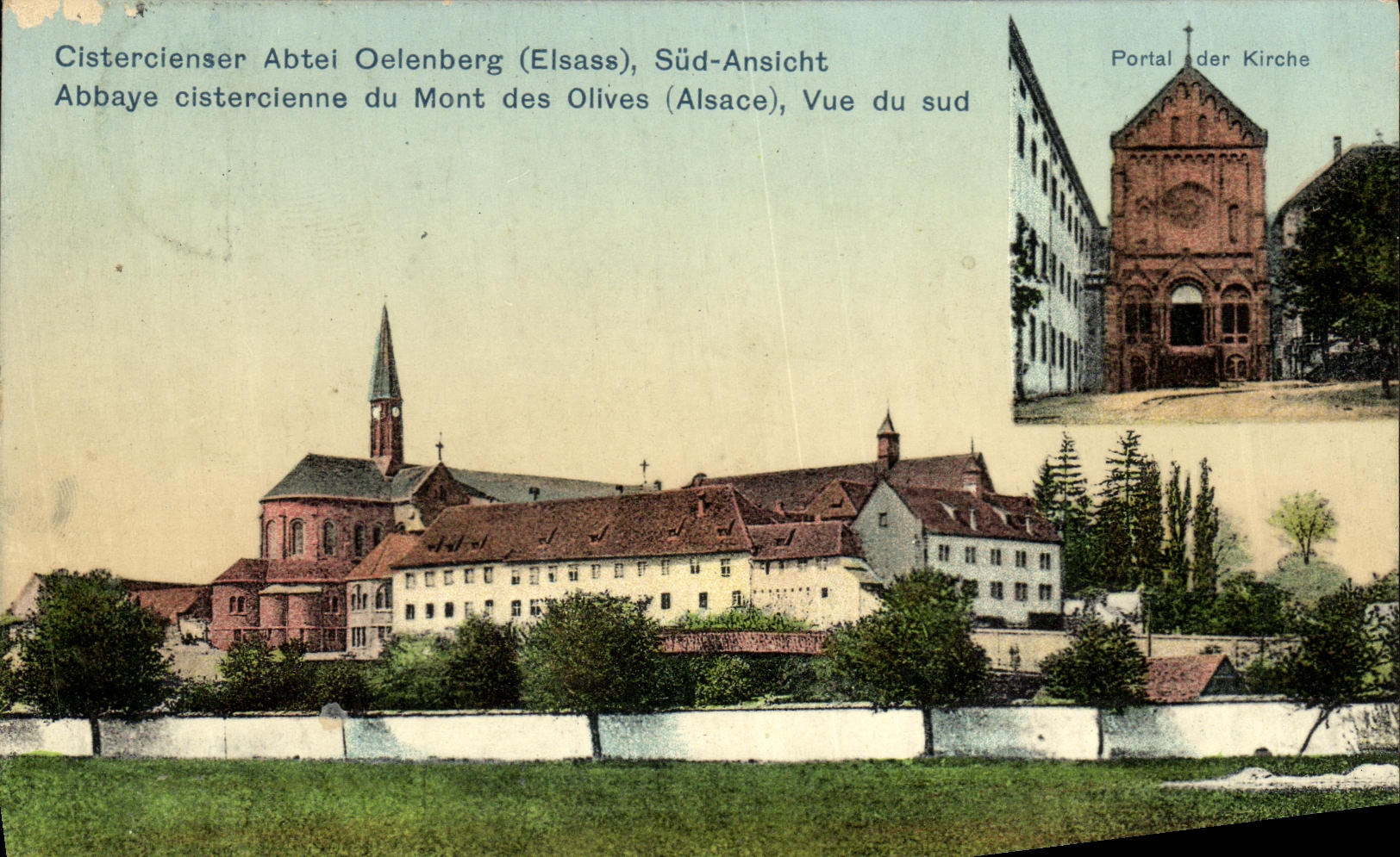 Abbaye cistercienne du Mont des Olives (Alsace) — Vue du sud — Verlag: Cistercienser Abtei Oelenberg (Elsass) No. 114