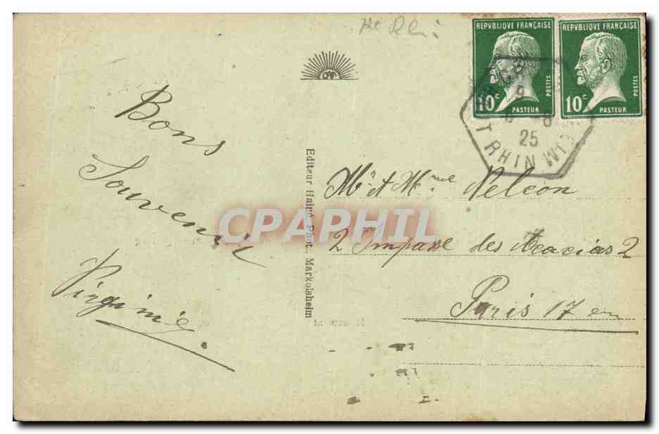 Heidolsheim — Souvenir — Éditeur Hart-Paet, Heidolsheim — Verso