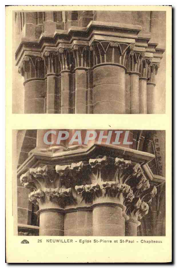 Neuwiller - Église St-Pierre et St-Paul - Chapiteaux