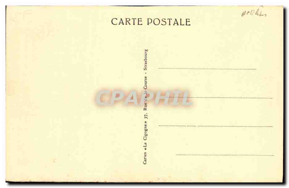 CPA Colmar Eglise Saint Martin Les Trois Autels Du choeur — Rückseite