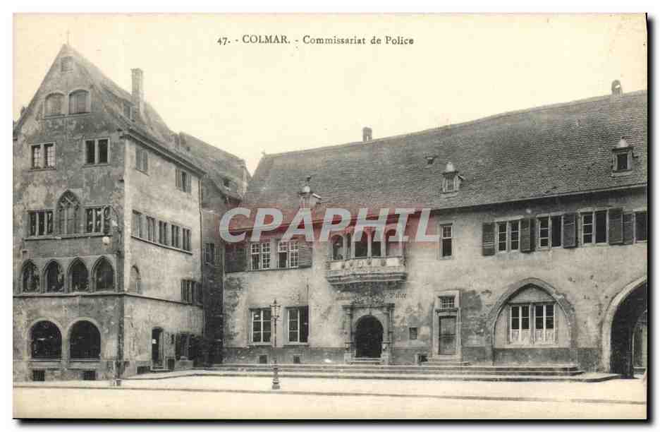 CPA Colmar Commissariat de Police