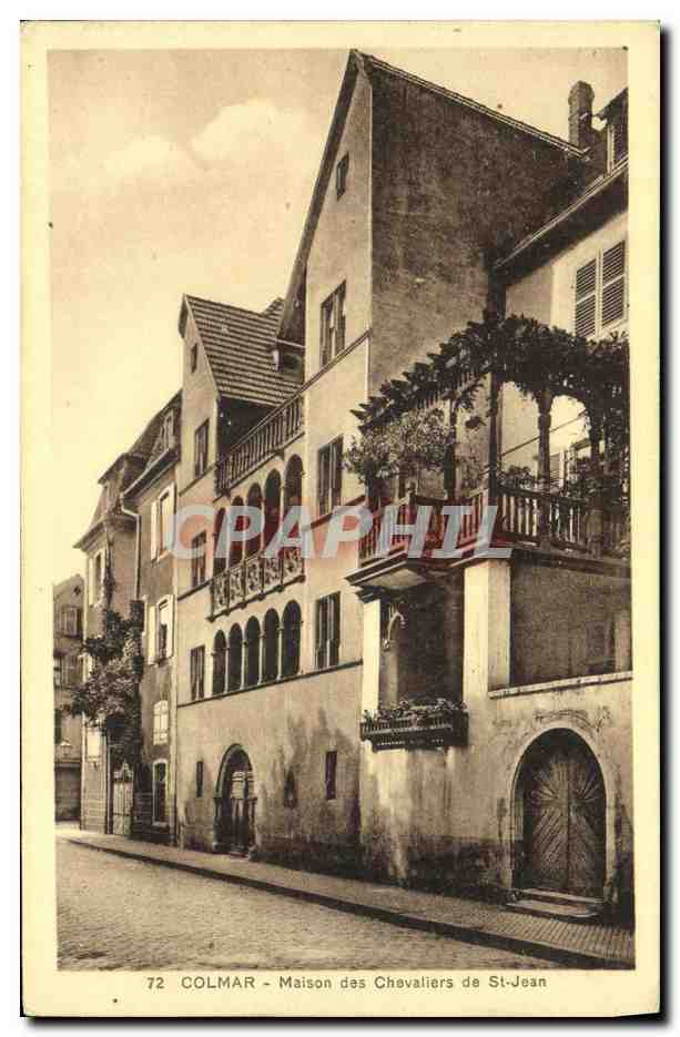 CPA Colmar Maison des Chevaliers de St Jean