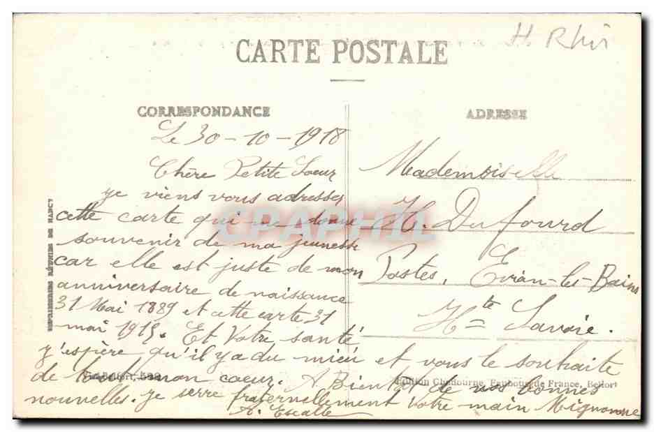CPA Dannemarie Le Viaduc Bombarde par les Allemands 31 mai 1915 Militaria  — Rückseite