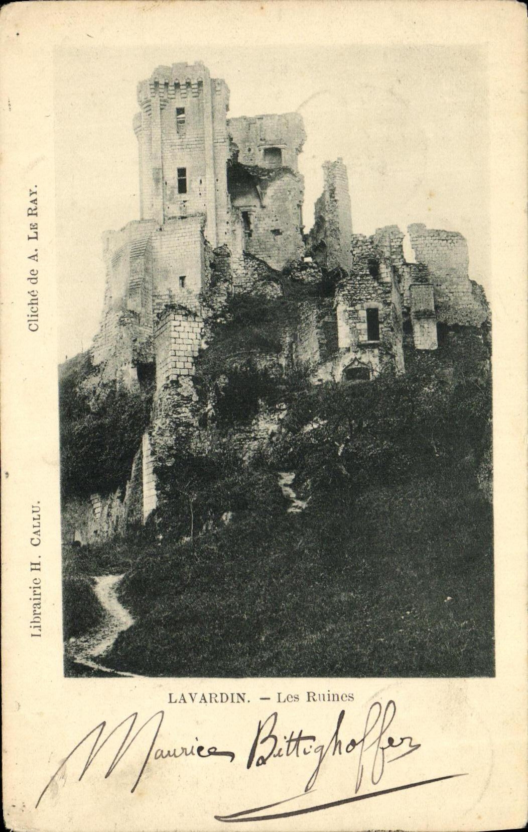 CPA Lavardin pres Montoire Les ruines du chateau