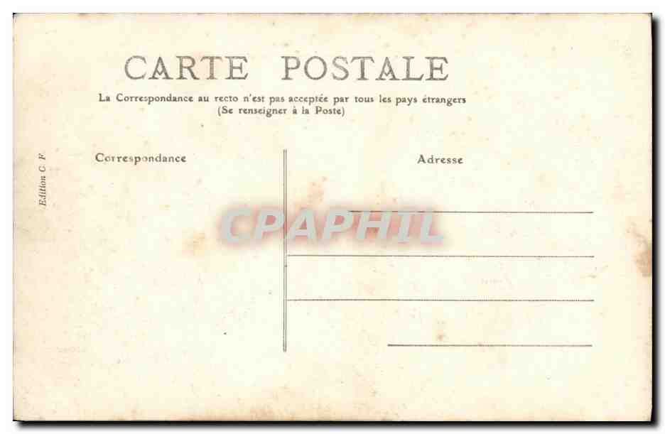 CPA Vendome Le Deversoir — Rückseite