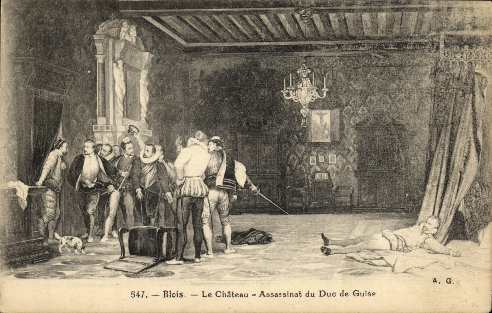 CPA Blois Le Chateau Assassinat du Duc de Guise