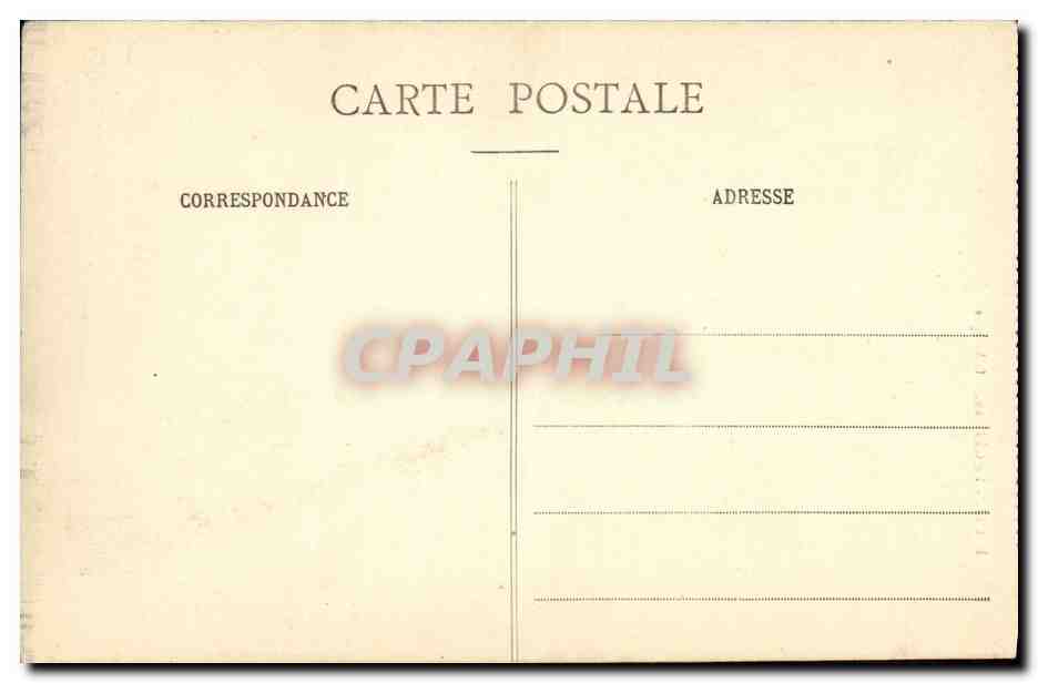 CPA Blois Le Chateau L Attique — Back