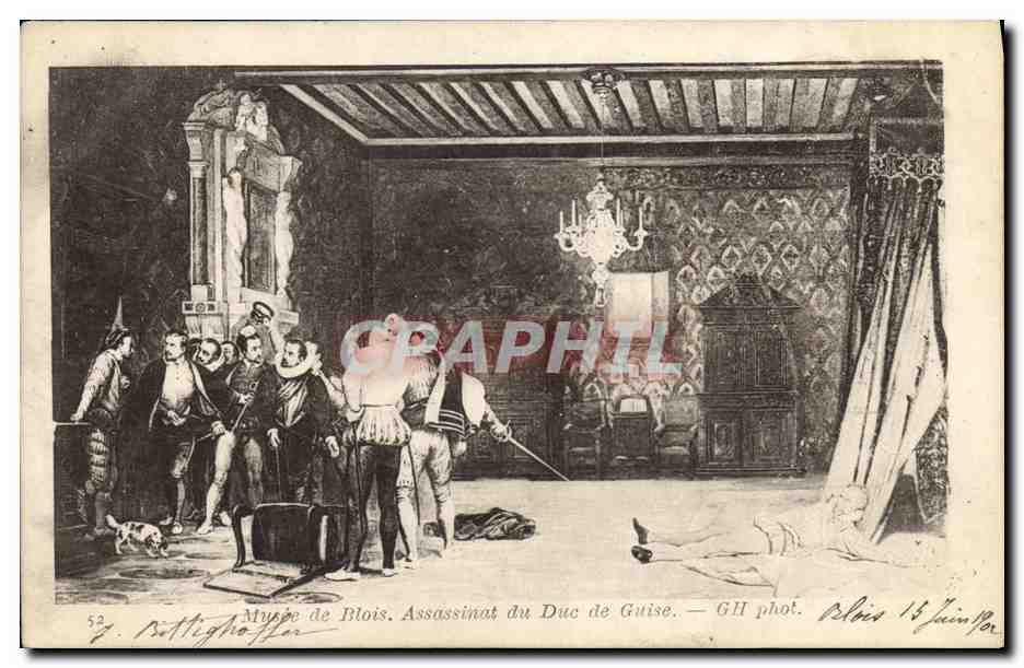 CPA Blois Assassinat du Duc de Guise