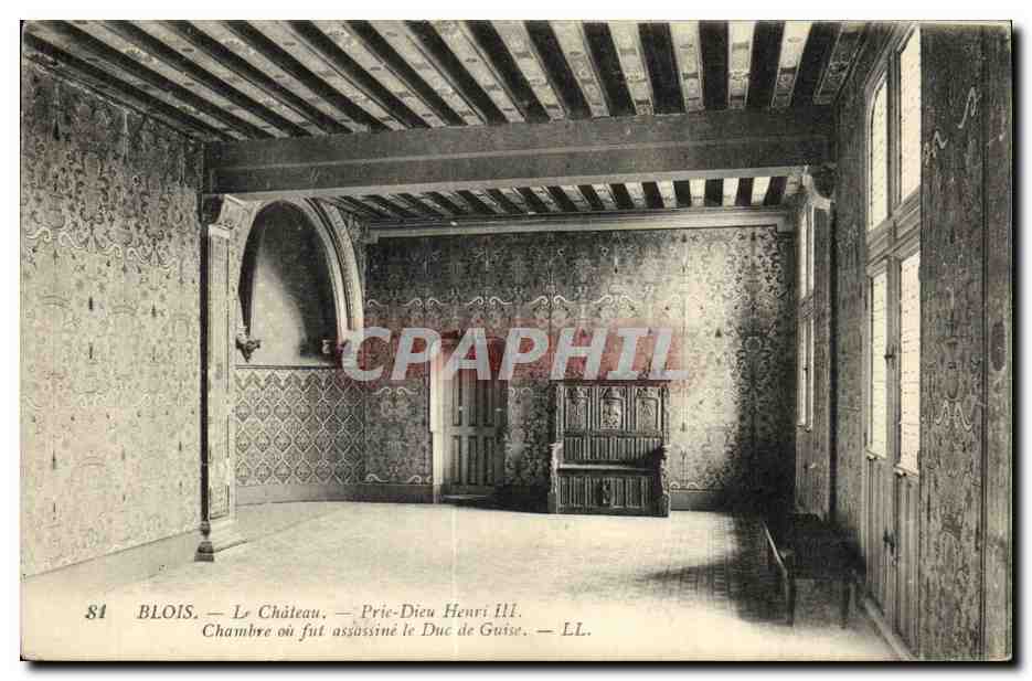 CPA Blois Le Chateau Prie Dieu Henri III