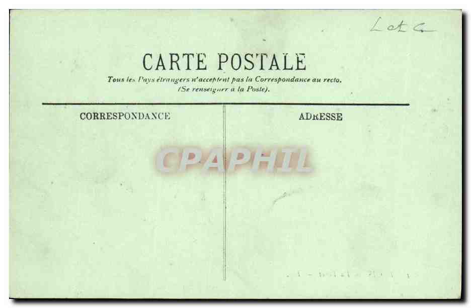 CPA Blois La Foret — Back