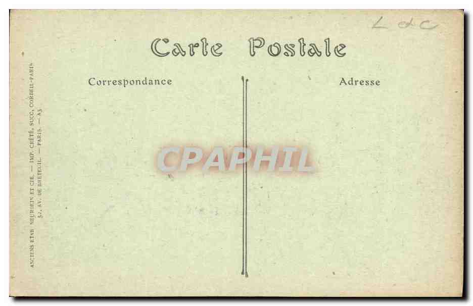 CPA Blois Abside de L Eglise Saint Nicolas et le Chateau — Back