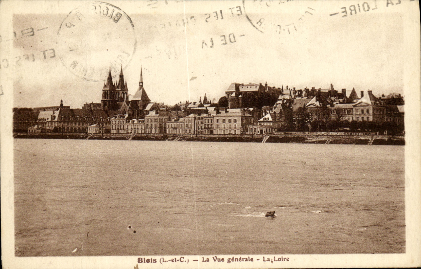 CPA Blois La Vue Generale La Loire