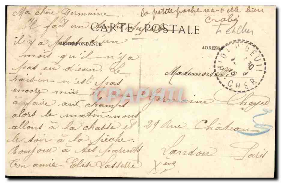 CPA Blois Vue Generale L Ouest de la Ville — Back