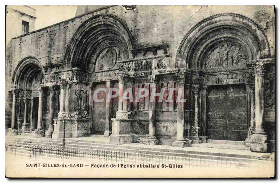 Saint-Gilles-du-Gard — Facha de la Iglesia abacial de San Gile