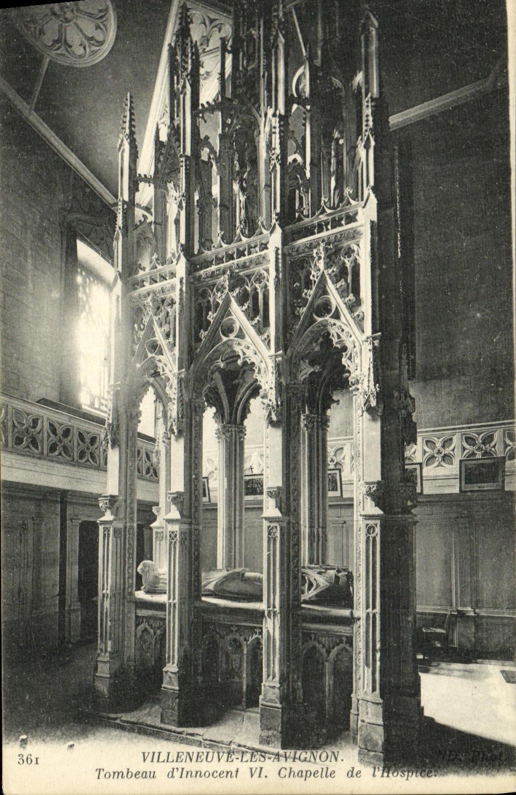 Tomba di Innocenzo VI — Cappella dell’Ospedale — Villeneuve-lès-Avignon