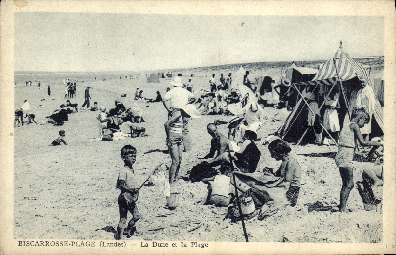 CPA Bicarrosse Plage La Dune et la Plage