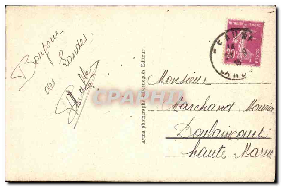 CPA Geaune Porche de L Eglise — Rückseite