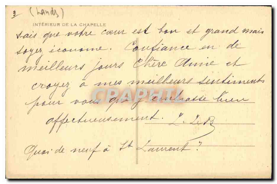 CPA Etablissement Thermal De Prechacq Les Bains — Rückseite