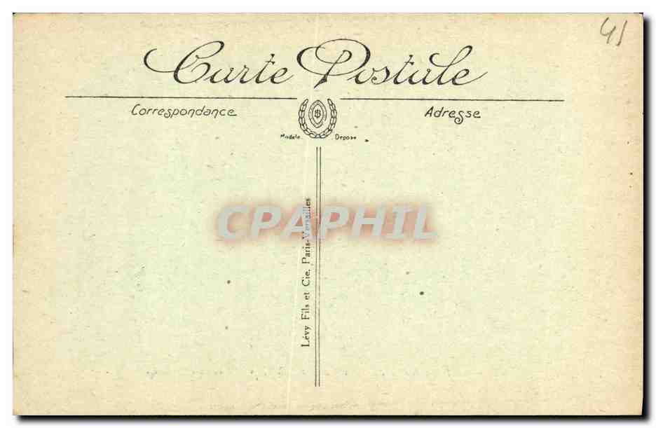 CPA Saint Aignan Le Pont sur le Cher Chateau et l eglise — Rückseite