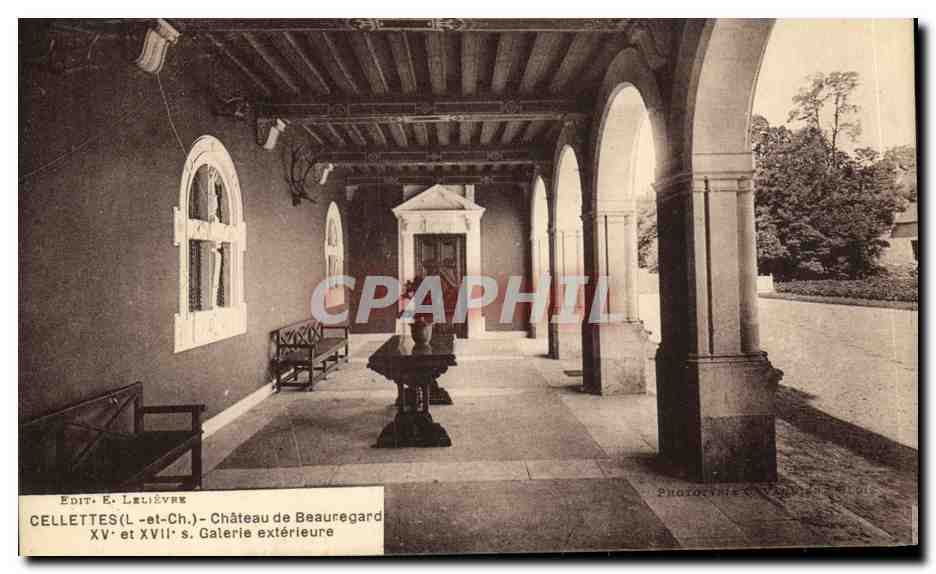 Château de Beauregard — Galerie extérieure — Édit. E. Lelièvre