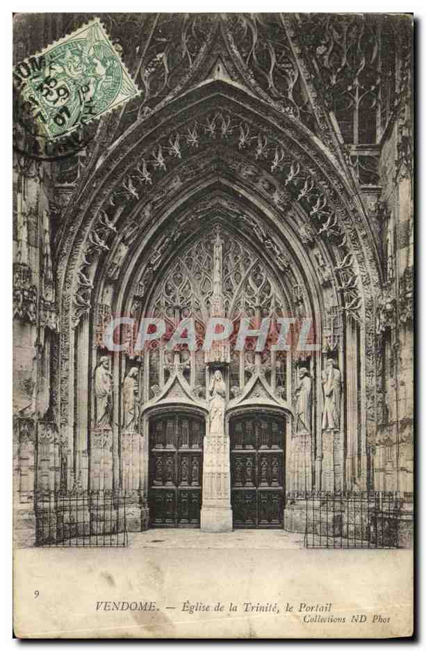 CPA Vendome Eglise de la Trinite Le Portail