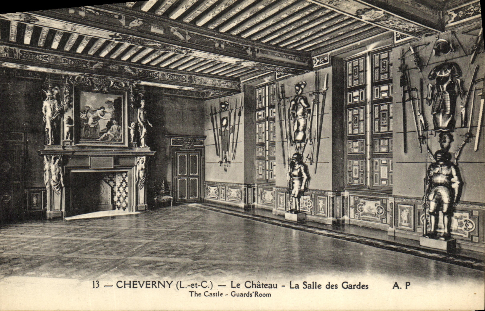 Cheverny (Loire-et-Loire) — Le Château — La Salle des Gardes — A.P. n°13
