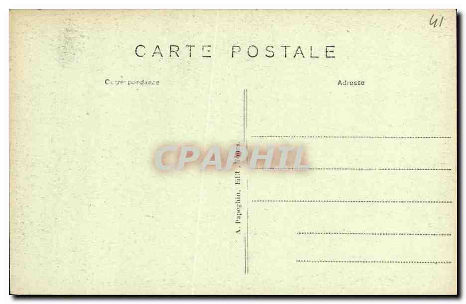 Cheverny (Loire-et-Loire) — Le Château — La Salle des Gardes — A.P. n°13 — Verso