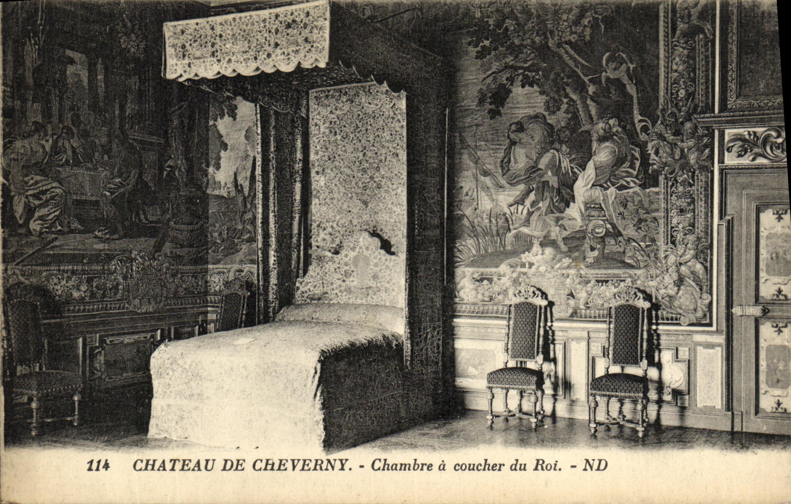 CPA Chateau de Cheverny Chambre a coucher du Roi