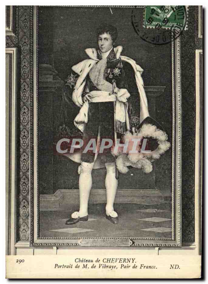CPA Chateau de Cheverny Portrait de M de Vibraye Pair de France