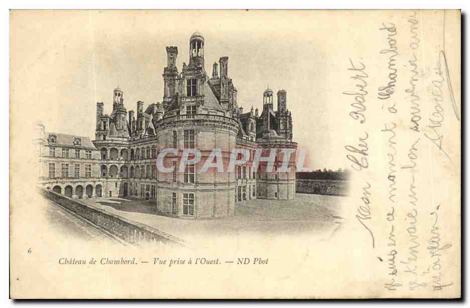 CPA Chambord Le Chateau Vue Prise a L Ouest